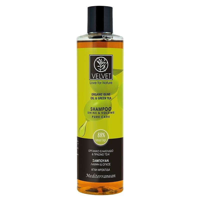 Organic Olive &amp; Green Tea Shampoo Shine &amp; Volume Pure Care