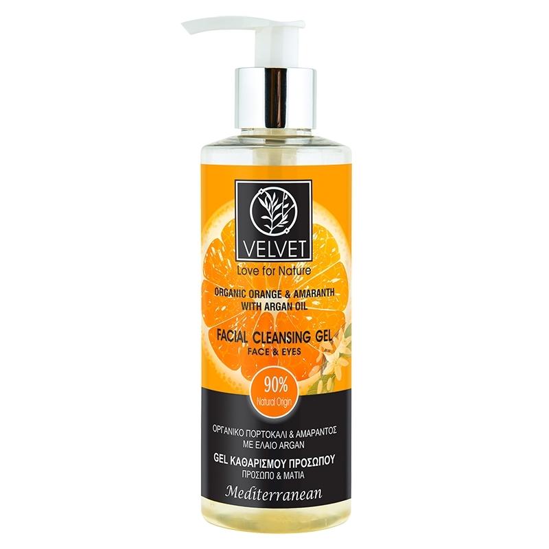 Organic Orange &amp; Amaranth Facial Cleansing Gel Face &amp; Eyes