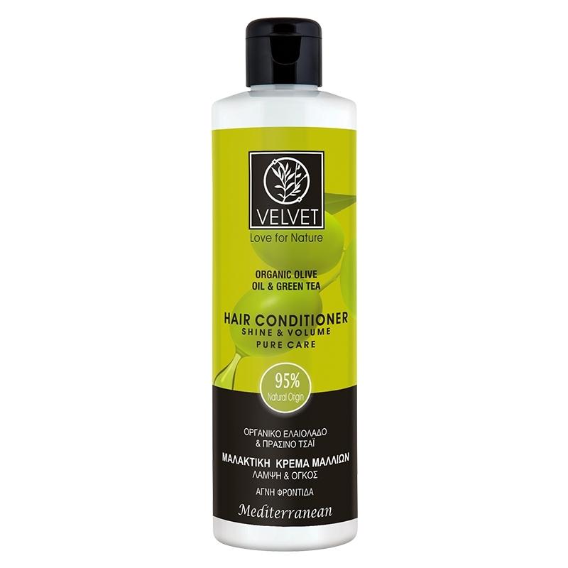 Organic Olive &amp; Green Tea Hair Conditioner Shine &amp; Volume Pure Care