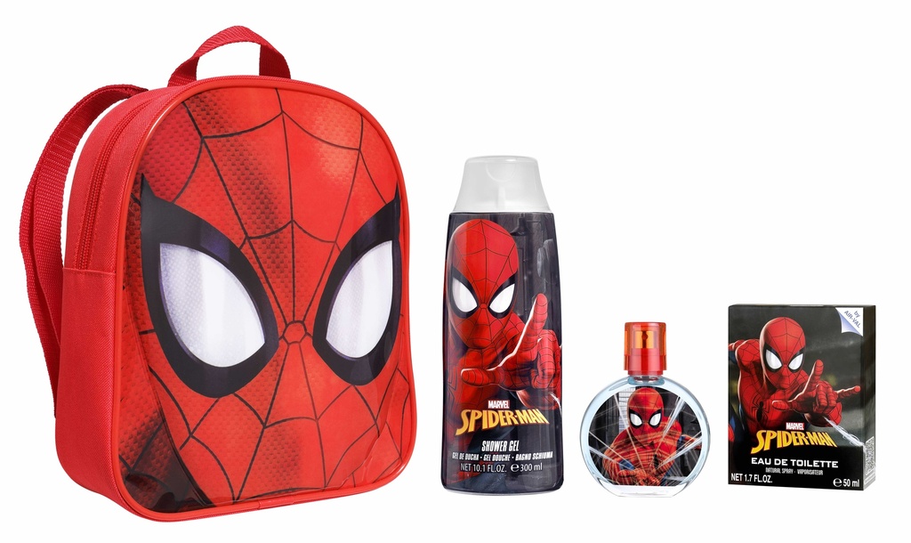 Spider-man Set Backpack + EDT 50 ml + Shower Gel 300 ml