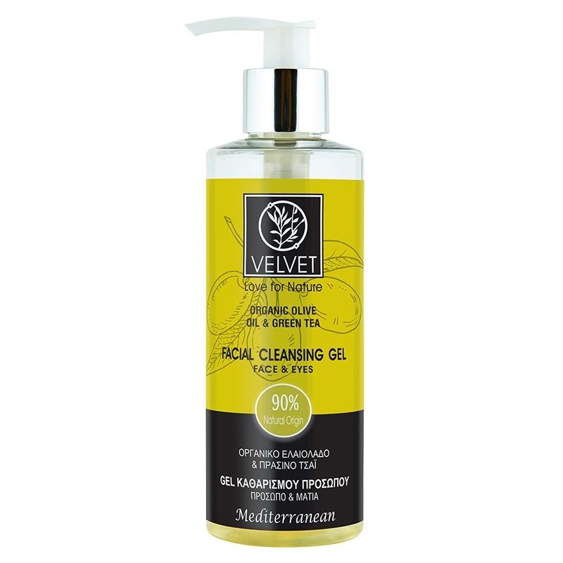 Organic Olive &amp; Green Tea Facial Cleansing Gel Face &amp; Eyes